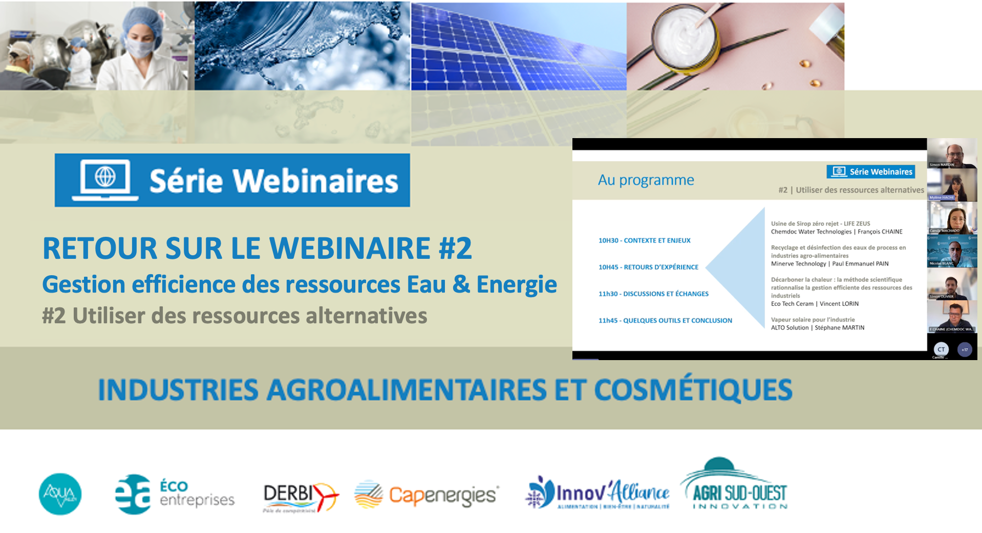 RETOUR SUR LE WEBINAIRE EAU & ENERGIE #2