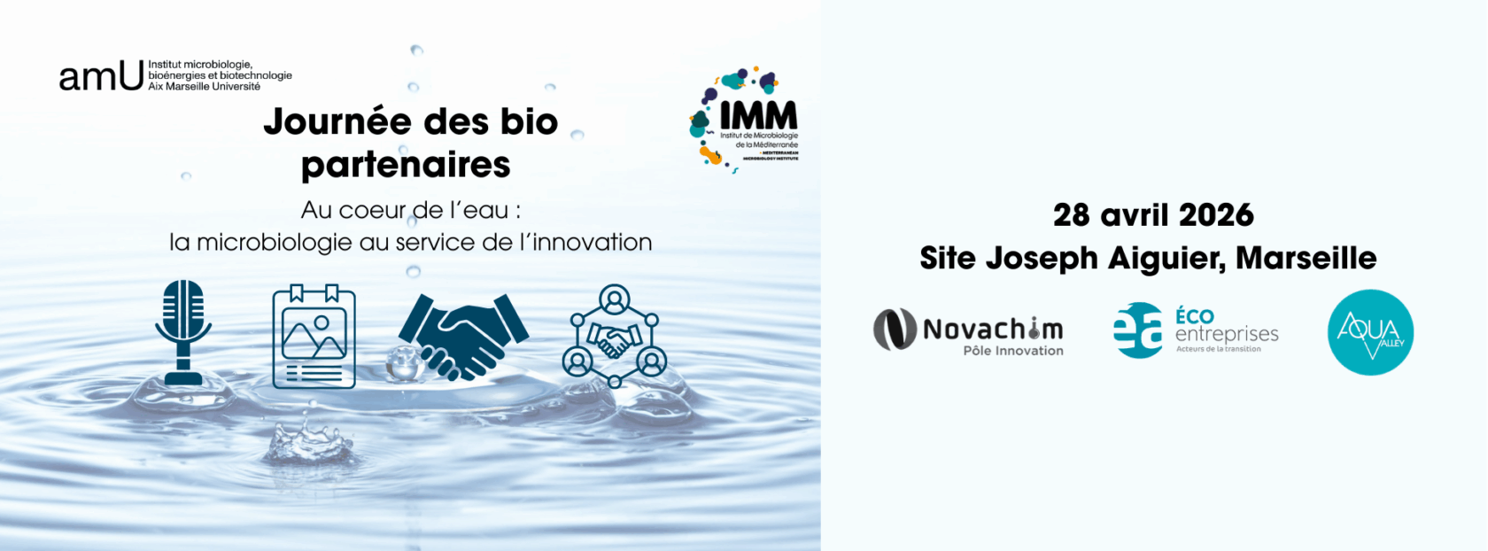 Journée des Biopartenaires Académiques/Industriels « Au coeur de l’eau : la microbiologie au service de l’innovation »