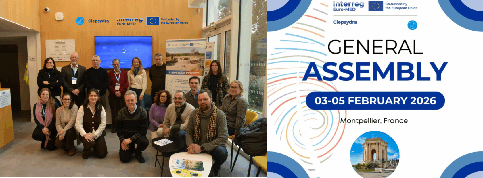 Assemblée Générale Clepsydra Projet InterregMed à Montpellier